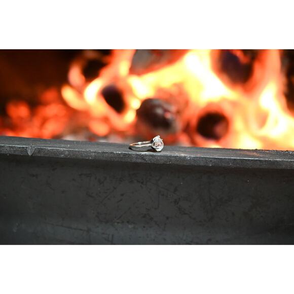 alternative raw diamond engagement ring raw crystal size 4 5 6 7 8 8 9 10 11 12 - Picture 3 of 4